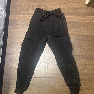 Lovers + Friends Black Tie-Waist Pants